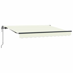 vidaXL Прибираща се тента Крем 250 x 200 cm текстил