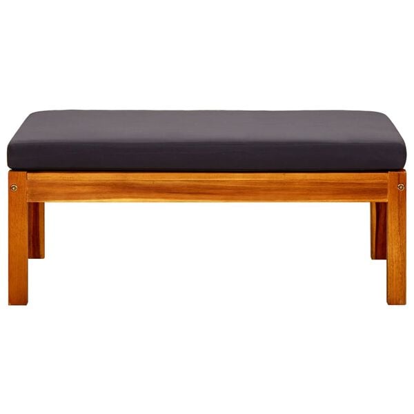 vidaXL Градински табуретки, 2 бр, акациево дърво масив