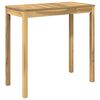 vidaXL Градинска бар маса Бяло 108,5 x 55 x 105 см