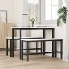 vidaXL Пейка за хранене Бяло 100 x 32,5 x 49 см