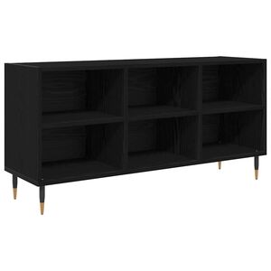 vidaXL ТВ шкаф 103,5 x 30 x 50 см Черния дъб Инженерна дървесина