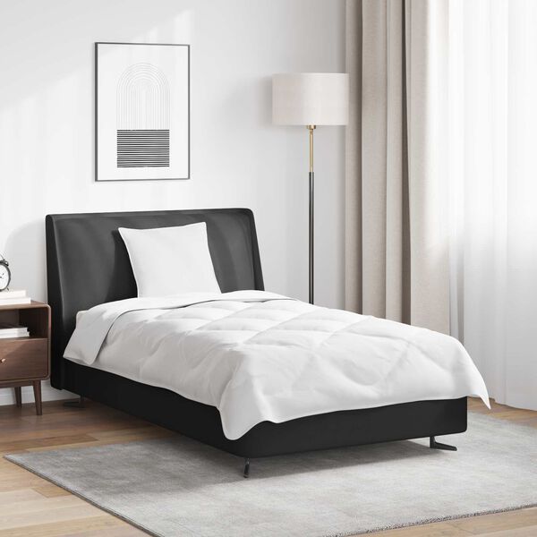 vidaXL Завивка с възглавница 2 pcs Бяло Микрофибър