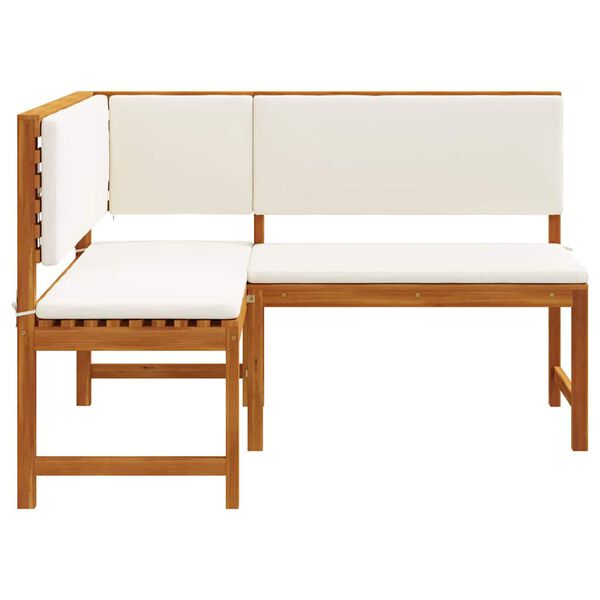 vidaXL Градински стол с възглавница Кафяво 140 x 100 x 91 см