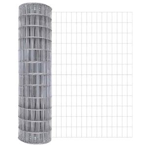 vidaXL Европейска ограда 1,2 x 25 m Желязо с PVC покритие