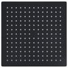 vidaXL Rainshower душ пита, инокс, 30x30 см, квадратна, черна