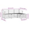 vidaXL Комплекти дивани 4 pcs Естествен Солидно акациево дърво