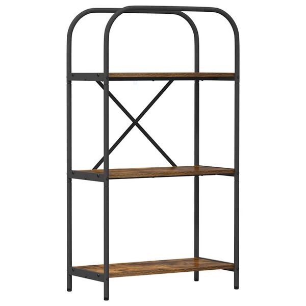 vidaXL Рафт за книги Димян дъб 60 x 30 x 109 см Инженерно дърво