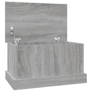 vidaXL Кутия за съхранение, сив сонома, 50x30x28 см, инженерно дърво