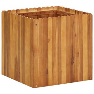 vidaXL Градинска повдигната леха, 50x50x50 см, акациево дърво масив