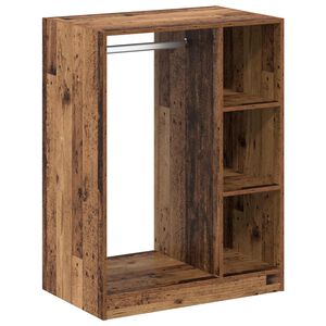 vidaXL Гардероб Старо дърво 77 x 48 x 102 cm Инженерна дървесина