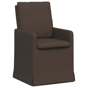 vidaXL Обедени столове 2 бр. Лен Тъмносив 57 x 67 x 98 см