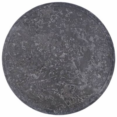 vidaXL Плот за маса, сив, Ø40x2,5 см, мрамор