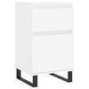 vidaXL Бюфет бял 40x35x70 см инженерно дърво