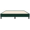 vidaXL Рамка за легло без матрак Тъмнозелено 140x210 cm Кадифе