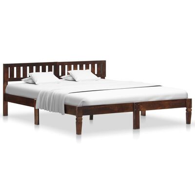 vidaXL Рамка за легло, мангова дървесина масив, 160 см