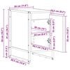 vidaXL Нощно шкафче Сив Сонома 39,5 x 30 x 50 см Инженерно дърво