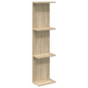vidaXL Стенен рафт Дъб сонома 25 x 15 x 100 см Инженерна дървесина