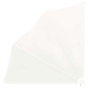 vidaXL Сгъваема странична тента за балкон, кремава, 140x140 см