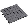vidaXL Плочка за decking 30 бр. Сиво 30 x 30 cm Дърво от Акация