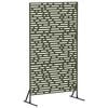 vidaXL Екран за уединение 100 x 50 x 180 см Стомана Маслиненозелено