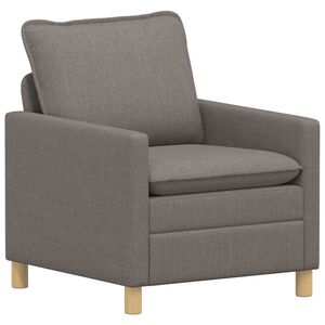 vidaXL Диван Таупе 76 x 81 x 87,5 см Текстил