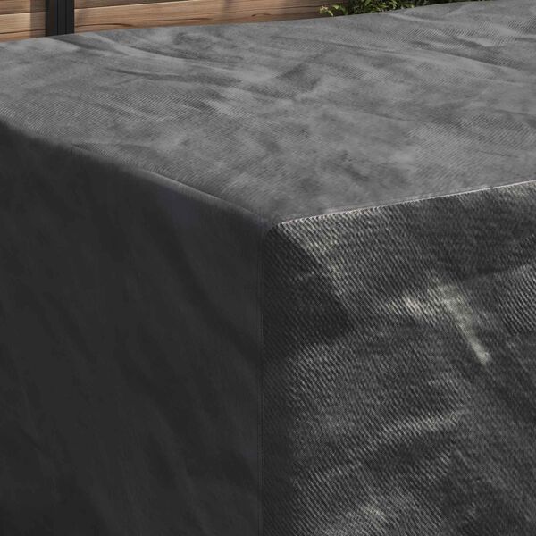 vidaXL Покривало за мебели Едноцветен Черно 240 x 180 x 100 см 210D