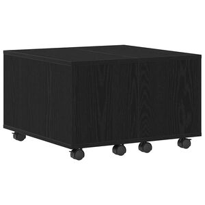 vidaXL Масичка за кафе Черния дъб 60 x 60 x 38 cm Инженерна дървесина
