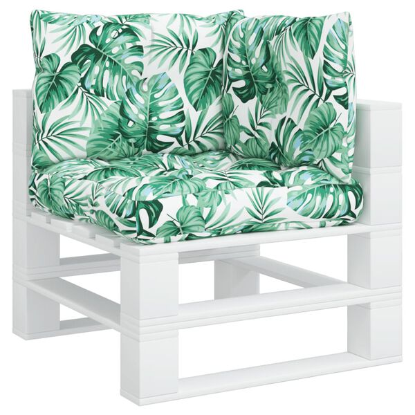 vidaXL Палетни възглавници, 3 бр, на листа, текстил