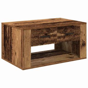 vidaXL Масичка за кафе Старо дърво 80 x 50 x 40 cm Инженерна дървесина
