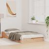 vidaXL Рамка за легло Кафяво 90 x 190 cm Солидно борово дърво