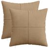 vidaXL Калъфка за възглавница 2 pcs ALMELO Кафяво 35 x 35 cm кордурой