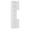 vidaXL Шкаф за баня, бял, 30x30x179 см, инженерно дърво