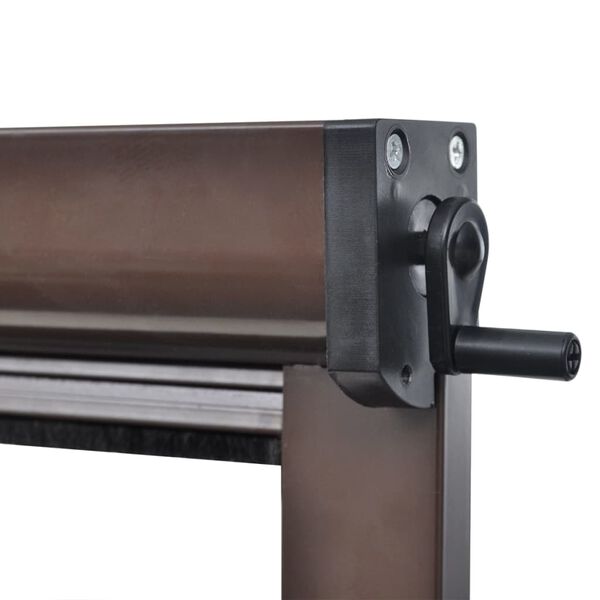 Кафяв ролетен комарник срещу насекоми, 140 x 170 см