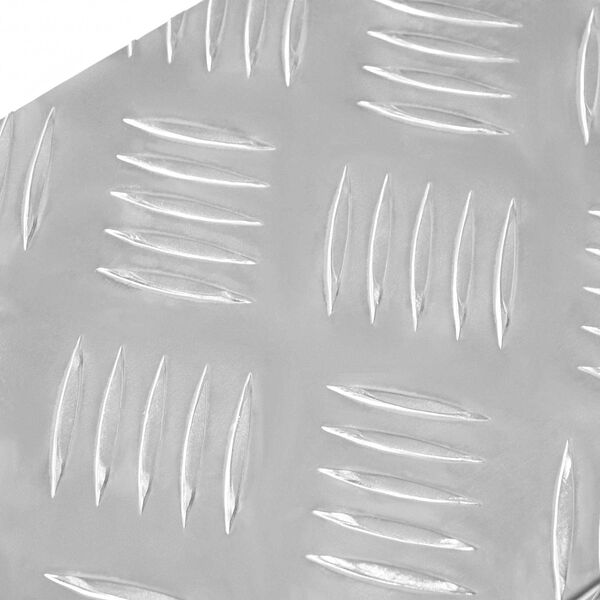 vidaXL Стъпало Правоъгълна 15 pcs Сребрист 60 x 18 см Алуминий