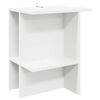 vidaXL Масичка за кафе Бяло 40 x 30 x 49 см Инженерна дървесина