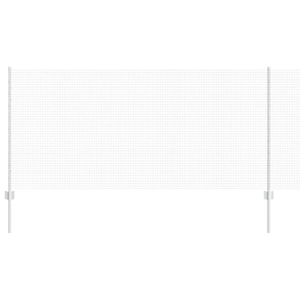 vidaXL Ограда с пост Сребрист 1 x 100 m Стомана