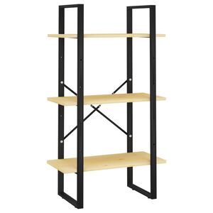 vidaXL Етажерка, 60x30x105 см, борово дърво масив