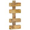 vidaXL Стенна поставка за списания, 30x11x72 см, масивно мангово дърво