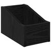 vidaXL Кутия за LP записи Черен дъб 18 x 32 x 18 см
