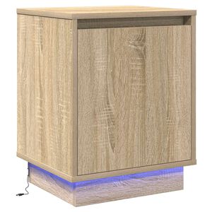 vidaXL Нощен шкаф Сонома дъб 39 x 34,5 x 50 см Инженерна дървесина