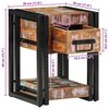 vidaXL Нощен шкаф Многоцветен 30 x 30 x 40 cm регенерирано дърво масив