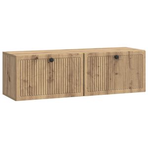 vidaXL Стенно монтиран ТВ шкаф Дъб артизан 98 x 31 x 30 см