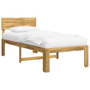 vidaXL Единично легло с табла ROSTOCK Бяло 75 x 190 cm