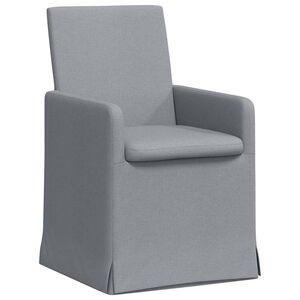 vidaXL Обедени столове 2 бр. текстил Светлосиво 57 x 67 x 95 см