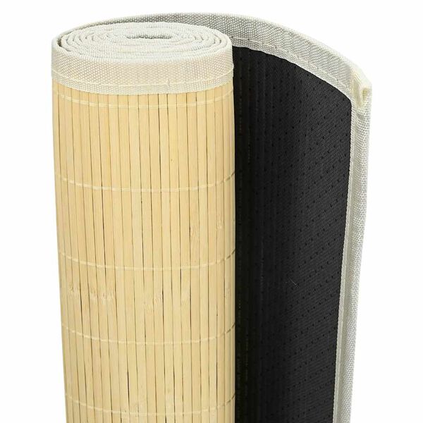vidaXL Бамбуков килим, 160x230 см, естествен цвят