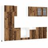 vidaXL Кухненски единица Lyon 8 pcs Старо дърво Инженерна дървесина