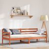 vidaXL Дневно легло Кафяво с восъчно покритие Солидно борово дърво
