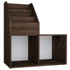 vidaXL Рафт за детски книги опушен дъб 71x30x78,5 см инженерно дърво