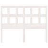vidaXL Горна табла за легло, бяла, 205,5x4x100 см, бор масив