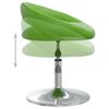 vidaXL Въртящи се трапезни столове, 2 бр, зелени, изкуствена кожа